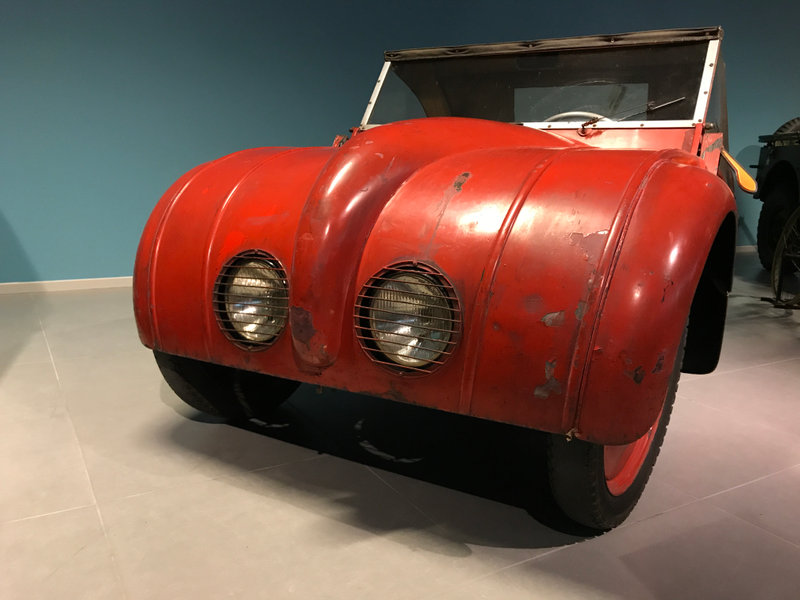 1946 Rapid Swiss “Volkswagen.” This car was designed by Josef Ganz, a German Jew who began designing and building a people’s car in the 1920's. He built a few prototypes for a rear engined car with a backbone chassis in the 30's and those cars were basically the basis for the Beetle. But, Ganz, being Jewish, was never recognized for his achievements and his name wiped from history. After the war, he went to Switzerland where the Rapid company built 37 of these cars of his design.